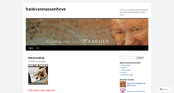 Desktop Screenshot of frankvanmassenhove.org